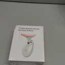 7 Color Face and Neck Massager Light Therapy, Red Light Based Facial Massager for Skin Care, Firming, Smoothing (White)