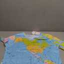 KYKU World Map Clothing Women V Neck Globe Tee Shirt Geography Teacher Gift, L