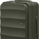 Carry-On 20 Inch AspenGreen PC Hardside Suitcase with Front Opening Laptop Compartment & TSA Lock for Business Professionals