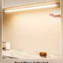 MYPLUS 2Pcs 36 Inch Under Cabinet Lights with Hand Wave, Under Counter Lighting 4000K Natural White,Dimmable,Plug and Play,LED Lights for Kitchen Cabinet, Cupboard, Closet, Desk