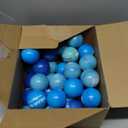 Liliful 48 Pcs Motivational Stress Balls Bulk Inspirational Squeeze Balls for Adults Anxiety Relief Fidget Toys Office Employee Gifts Classroom Rewards 2.2 Inch (Blue)