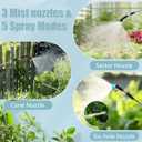 Battery Powered Sprayer 2 Gallon, Electric Garden Sprayer in Lawn with 3 Mist Nozzles, USB Rechargeable Handle, Retractable Wand, Yard Pump Sprayers with Adjustable Shoulder Strap for Plants