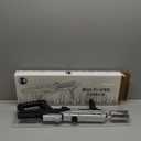 Powerful Propane Torch Gun, Kitchen Torch with Adjustable Flame, Flamethrower Blow Torch Gun, Gas Welding Kits for BBQ, Searing Steak, Camping & Charcoal Torch Lighter(Tank Not Included) (Silver&black)