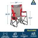 GCI Outdoor Stowaway Rocker - Navy Topo