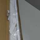 No Drill Cordless Vinyl Mini Blinds,White,28.5" W x 64" H