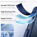 TORRAS Shockproof for iPhone 17 Pro Max Case with Camera Control Button, [12FT Military Grade Drop Protection] Enhanced Grip & Soft Touch Translucent Slim 17 Pro Max Case [3 colors Buttons], Deep Blue