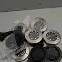 INCX 4.6 inch Solar Lights Outdoor Waterproof,12 Pack Solar Lights for Outside, Solar Garden Lights Landscape Lighting for Patio Pathway Lawn Yard Deck Driveway Walkway, Warm White