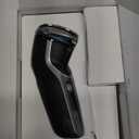 Philips Norelco Shaver 3900 Series, Wet and Dry Electric Shaver, P-Cap, Travel Pouch, Charging Stand, Storm Blue, Model S3341/92 (Silver New)