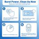 Bathroom Toilet Tank Cleaner, Toilet Cleaning Tablets Fast-Dissolving, Automatic Toilet Bowl Cleaner Tablets, Blue, 20 Count, Toilet Bowl Cleaner Tablet