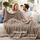 Bedsure GentleSoft Light Brown Fleece Blanket for Couch - Cozy Soft Blankets for Women, Cute Small Throws for Girls, 108x90 Inches