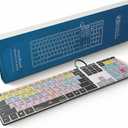 KB Covers Pro Tools Backlit Pro Aluminum Keyboard - Windows PC USB Wired Editing Keyboard - Color-Coded Shortcuts, Durable Print & Premium Build for Audio Production