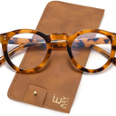 Reading Glasses Spring Hinge Stylish Readers Tortoise for Men and Women, +2.0