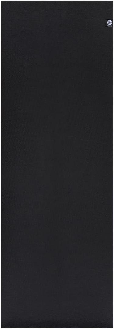Manduka X Yoga Mat - Easy to Carry, For Women and Men, Non Slip, Cushion for Joint Support and Stability, 5mm Thick, 71 Inch (180cm) (Black)