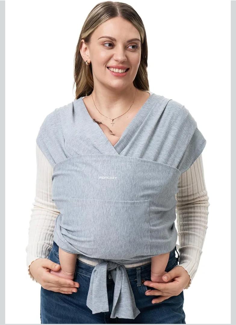 Momcozy Baby Wrap Carrier, Easy to Wear Infant Carrier Slings, Lightweight Hands Free Baby Sling, Adjustable Baby Carriers for Newborn to Toddler 8-35 lbs