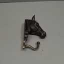Pewery Vintage Horse-Shaped Decorative Wall Hook for Hanging Clothes, Coats, Towels, Keys, and Hats, Resin Antique Sculpture with Hook for Wall Decor