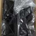 SWTYMIKI Over Door Hat Organizer - 5 Tier Wall Mounted Hat Rack with 4 Adjustable Metal Basket and 3 Hooks, Hanging Baseball Cap Organizer Storage Holds up to 49 Caps for Door, Bedroom, Closet (black)