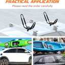 Kayak Roof Rack, 1 Pair J-Bar Roof Rack with 2 Ropes. Heavy Duty Kayak Roof Carrier for Your Canoe SUV and Trucks