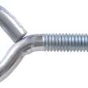 Hillman 10 Pcs Zinc Eye Bolts with Nuts (#4 x 2-1/2") | Steel Eye Bolts for Hanging, Tie-Downs & Cable Support | Corrosion-Resistant Fasteners for Indoor Hardware, Framing & Utility Applications