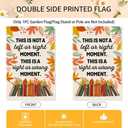This Is Not A Left Or Right Garden Flag, Double Sided Home Decor Yard Outdoor Indoor Autumn Decor Banner, Fall Liberal Yard Gifts for Family Friend, Resistance Garden Flag for Women Man (Beige01)