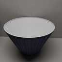 Aspen Creative 59175, Empire Uno Lamp Shade, Stone Blue, 4" Top x 10" Bottom x 7" Slant Height, Slip UNO 33mm