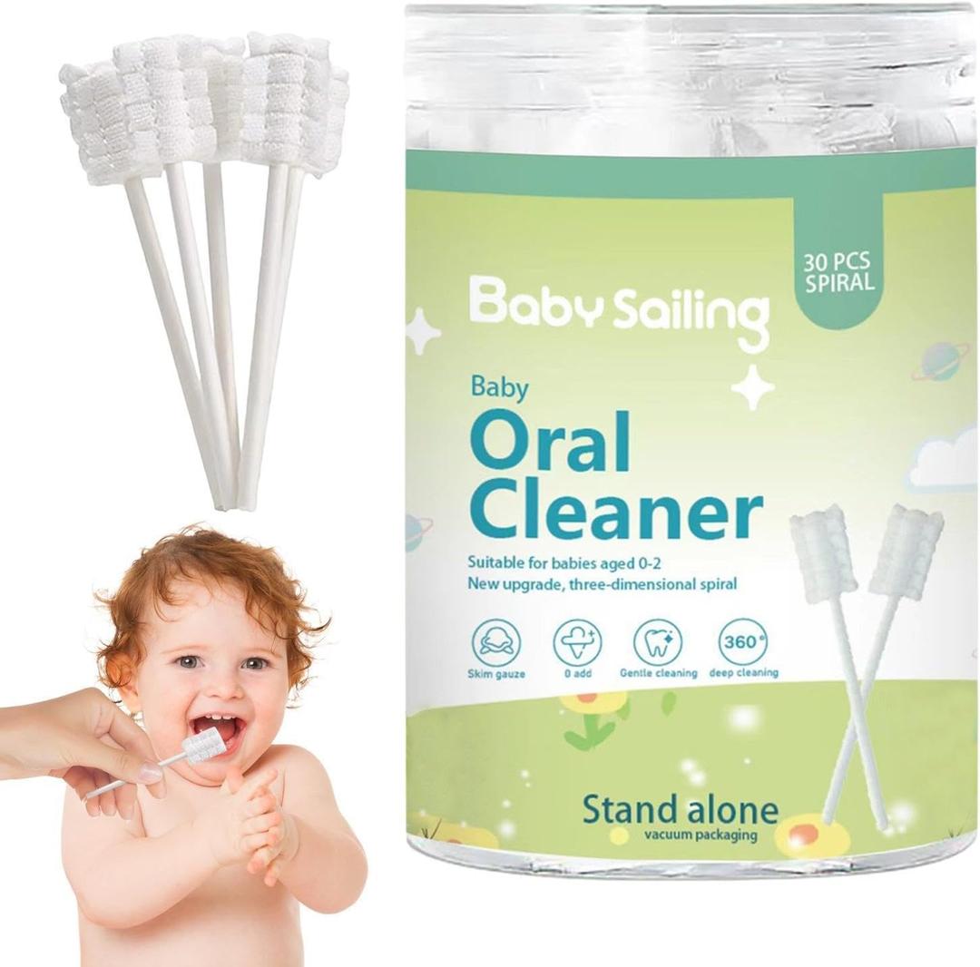 Baby Oral Cleaner - Gauze Toothbrush For Newborns | Tongue Cleaner Toothbrush With Paper Handle | Tight Suture Oral Cleaning Supplies For Home