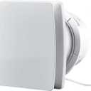 4" Exhaust Fan, 50CFM Quiet Small Window Wall Mount Vent Extractor Fan for Kitchen Bathroom Workshop Garage (US Cord)