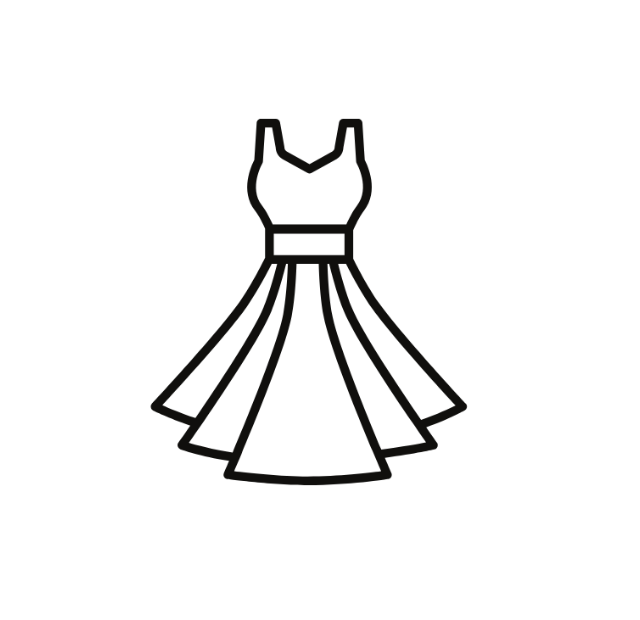 Women Dress Black, Size L