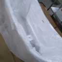 WOODBRIDGE 71" Acrylic Freestanding Bathtub Contemporary Soaking Tub , White Acrylic ( Matte Black Drain/Overflow),B0017 MB Drain &O