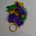Natural Ostrich Feather Making Kit Casino Theme Ostrich Plume for Las Vegas Party Decoration Wedding Centerpieces Decor Floral Arrangement Vase (30 Pcs,Yellow, Green, Purple,12-14 Inch)