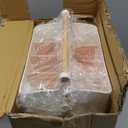 Large Plastic Portable Caddy with Handle, Storage Organizer Bin with Adjustable Dividers for Art Supplies, Crafts, Colored Pencils, Makeup Desk (White+Pink)