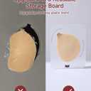 Invisible Strapless Sticky Bra Push up for Women, Adhesive Bra for Backless Dress, Cleavage Lift Nipple Covers (Cup B, Beige)