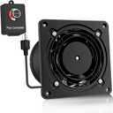 Through Wall Kitchen Exhaust Fan - Powerful and Efficient with Stepless Speed Control. Ideal for Through-Wall Ventilation in Bathroom, Garage, and More. Easy DIY Install.