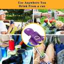 6PCS Colorful Can Tab Openers & Leak-Proof Drink Covers One-Hand Soda Can Opener and Reusable Protector Caps for Coke, Beer, Soda, and Aluminum Cans