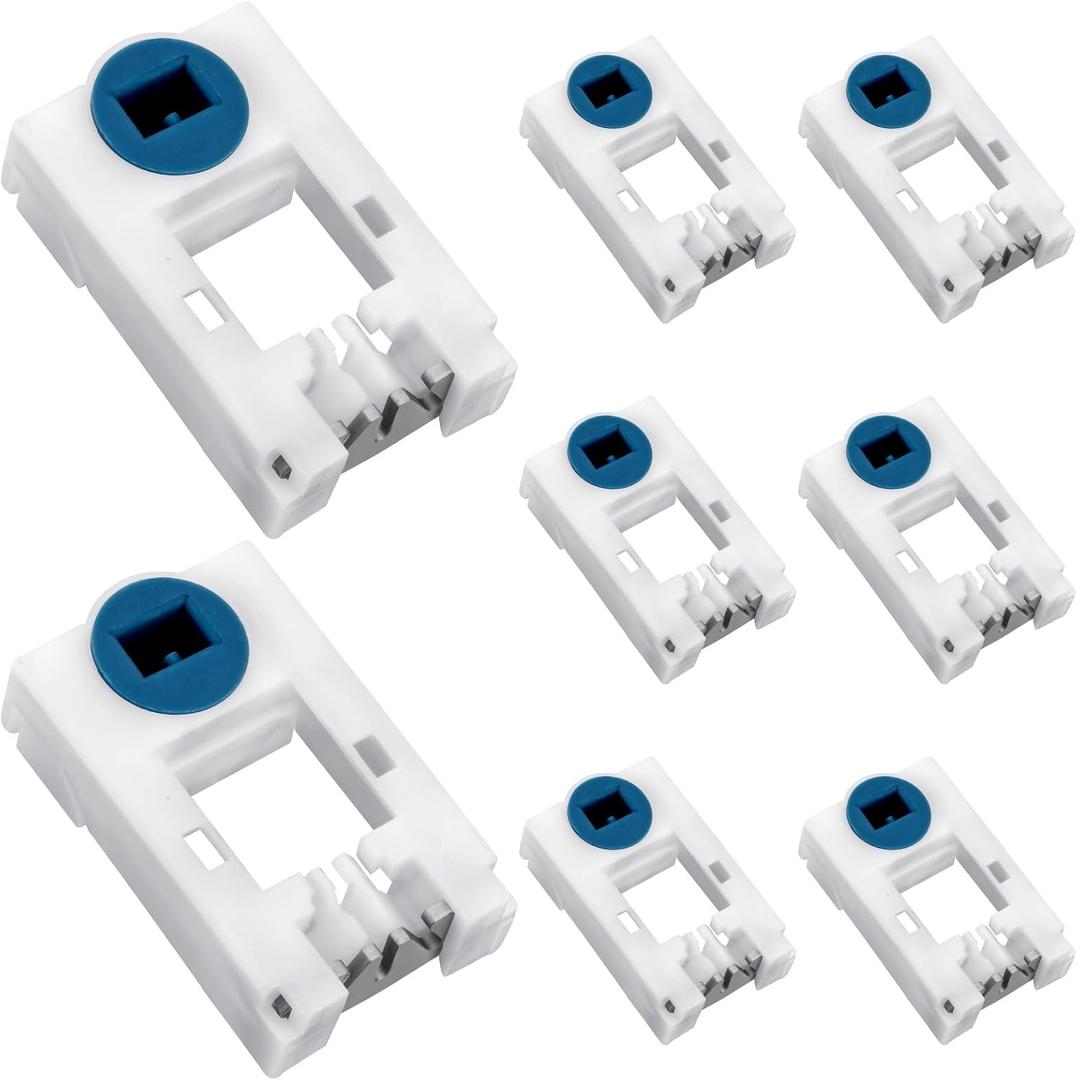 Briwooody 16 Pcs Window Spiral Balance Pivot Lock Shoe Vinyl Window Latch Replacement Windows Parts Hardware for Pull up and Down Sliding