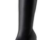 DREAM PAIRS Women's Platform Knee High Boots Chunky Block Heel Side Zipper Cute Gogo Boots (9.5, Black)