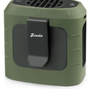 Zeadio Portable Waist Clip Fan, 3 Speeds 10000mAh Operated Hands-free Wearable Necklace Fan, with lighting function for Hot Flashes Home Office Travel Outdoor Sports - Green