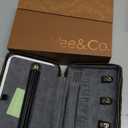 Vee Travel Jewelry Box Organizer,Diamond Quilted Leather Travel Jewelry Case,Jewelry Organiser for Bracelets/Rings/Necklaces,Gift for Women and Girls (Black)