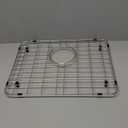 Sink Grate Protector 17-3/4" x 13-11/16", Stainless Steel Kitchen Sink Protectors Grates Grid Bottom Rack with Rear Drain