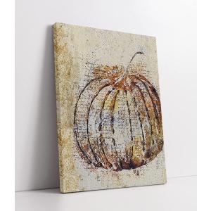 LiTiu Fall Wall Art Decor, Rustic Vintage Farmhouse Fall Pumpkin Wall Art Canvas Prints Decor, 11x14,Retro Autumn Pumpkin Artwork Gifts Thanksgiving Decorations for Home Bedroom (Multicolor)