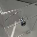 Juexica Acrylic Donation Box 10.2" x 5.6" x 4" Suggestion Raffle Box Tip Jar with Lock and Slot Wall Mount Safe Key Drop Ballot Fundraising for Home Office Vote(Clear)
