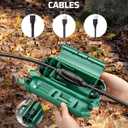 DEWENWILS 3Pack Outdoor Extension Cord Cover, Waterproof Connection Protector with 4 Seal Latches, Adjustable Compartment for AWG 12/14/16 Cords, Protects Christmas Decoration Lights and Plugs