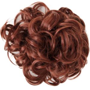 CAISHA Hairpiece Hair Wrap Heat-resistant Synthetic Fibres Curly Messy Updo Copper Red HW20