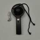 SWEETFULL Handheld Fan, Portable Fan, 5000mAh Rechargeable Battery, 6 Speed Wind, LED Display, Personal Mini Travel Fan with Backup Power, Hand Held Fan USB Foldable Electric Fan for Women Girl (Black)