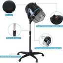 Hooded Floor Dryer, Professional Rolling Standing Hair Dryer Hair Processor Adjustable Hooded Hair Bonnet Dryer Salon Hair Styling Tool for Hot Perm Hair-Drying Hair Treat Hair Treatment