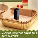 Air Fryer Liners for Ninja Crispi, Disposable 125 + 125 Pcs Ninja Crispi Accessories for Ninja Crispi 4-in-1 Portable Glass Air Fryer Cooking System, Non-Stick Ninja Crispi Liners Disposable