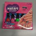 Nail Art Studio for Girls - Birthday Gift - Nail Polish Kit for Kids Ages 7-12 Years Old - Girl Gifts Ideas - Gift Set - Girly Stuff - Polish, Pens, Glitter, Stickers, Gems, Filer - 8 9 10 11 12 Year