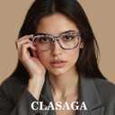 Progressive Multifocus Reading Glasses for Women, Pattern Print Blue Light Block Stylish Ladies Computer Readers, +1.75