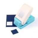 BAOFALI 1X1 inch Square Punch Lever Action Craft Punch Making 1X1 inch Equilateral Square for Paper Crafting Scrapbooking DIY Card Making Arts Crafts Supplies