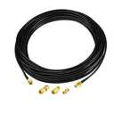 Superbat RF coaxial SMA Male to SMA Female Bulkhead RG174 33ft Cable + 3pcs RF Coax SMA Adapter Kit for SDR Equipment Antenna Ham Radio,3G 4G LTE Antenna,ADS-B,GPS and etc