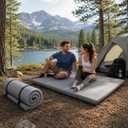 Memory Foam Camping Mattress, 63" x 26" x 3" Portable Roll Up Sleeping Mat for Adults, CertiPUR-US Certified Floor Mattress for Camping, RV Bunk, Guest Bed